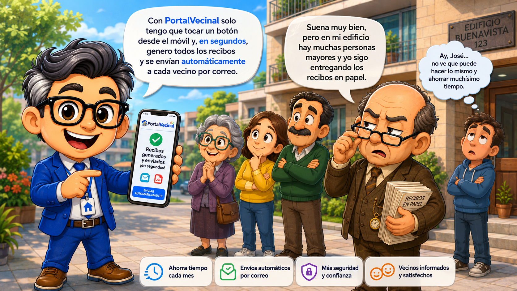Generación automática de recibos PDF para una comunidad de propietarios