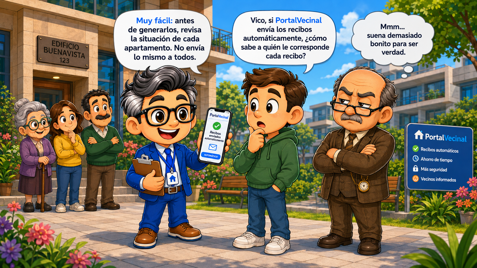 Escena 3: cuotas atrasadas