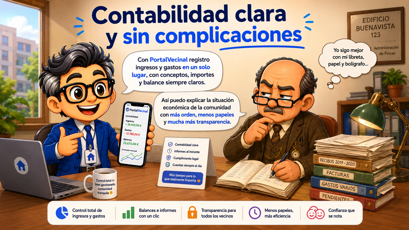 Contabilidad de ingresos y gastos para comunidades y condominios